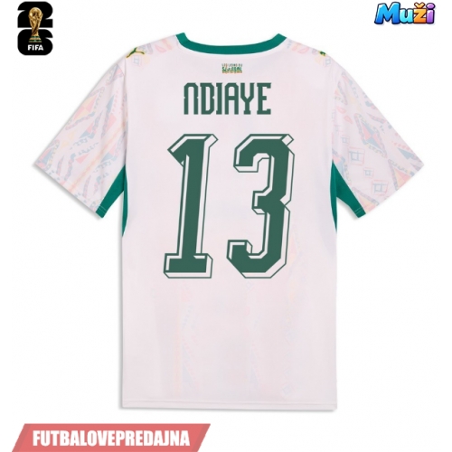 Lacne Muži Futbalové dres Senegal Iliman Ndiaye #13 MS 2026 Krátky Rukáv - Domáci